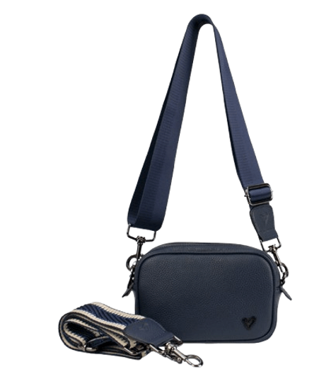 NEW: Durham Vegan Leather Crossbody - Navy (Ships Sept 1) preneLOVE®