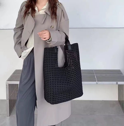 NEW: Eston Woven Tote - Black preneLOVE®