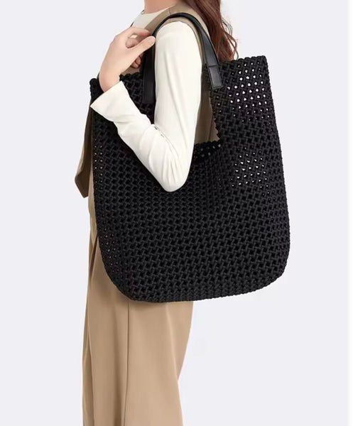 NEW: Eston Woven Tote - Black preneLOVE®