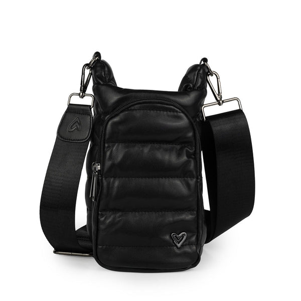 NEW: Hipster H2O Crossbody Bag - Vegan Leather Black preneLOVE®