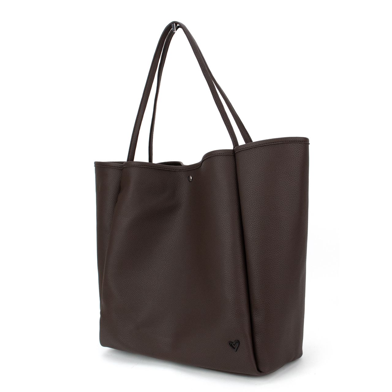 NEW: Keele Oversized Vegan Leather Tote - Chocolate (Ships Mid August) preneLOVE®