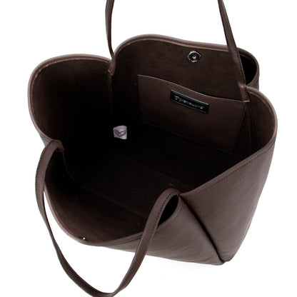 NEW: Keele Oversized Vegan Leather Tote - Chocolate (Ships Mid August) preneLOVE®