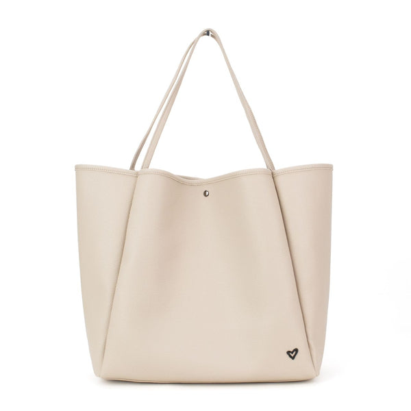 NEW: Keele Oversized Vegan Leather Tote - Sand (Ships early April) preneLOVE®