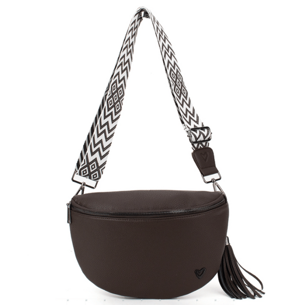 NEW: Kimberley Vegan Leather Crossbody Bag/Sling - Chocolate (Ships Mid August) preneLOVE®