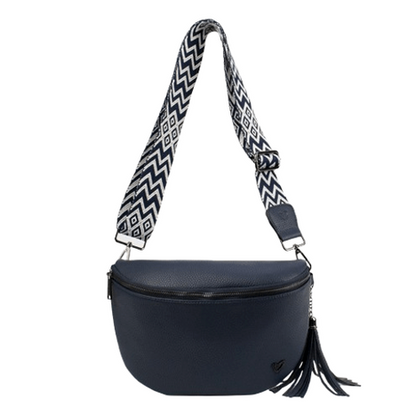 NEW: Kimberley Vegan Leather Crossbody Bag/Sling - Navy (Ships Sept 1 ) preneLOVE®