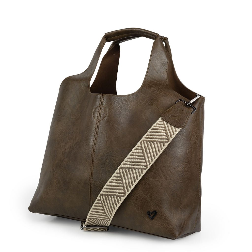 NEW: Kipling Vegan Leather Tote - Chocolate preneLOVE®