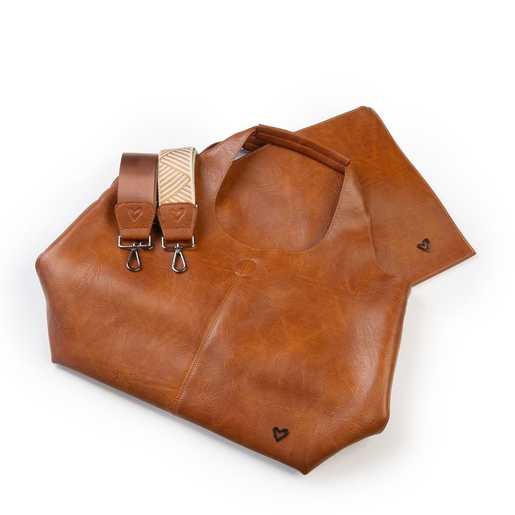 NEW: Kipling Vegan Leather Tote - Cognac preneLOVE®