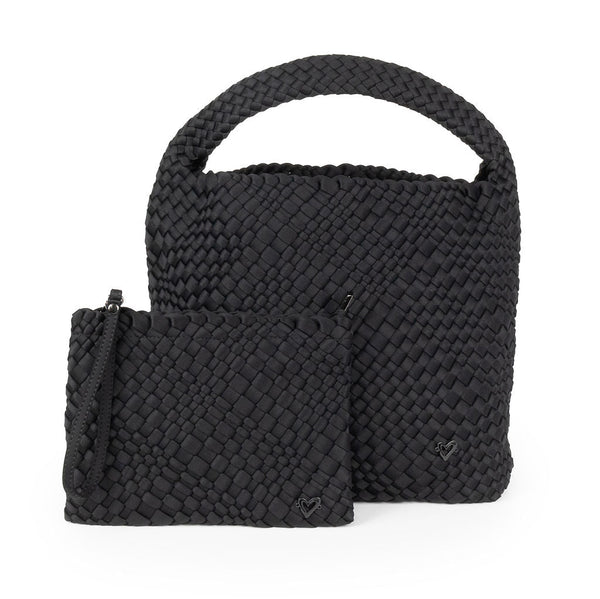 NEW: Langford Woven Hobo Tote - Black Onyx preneLOVE®