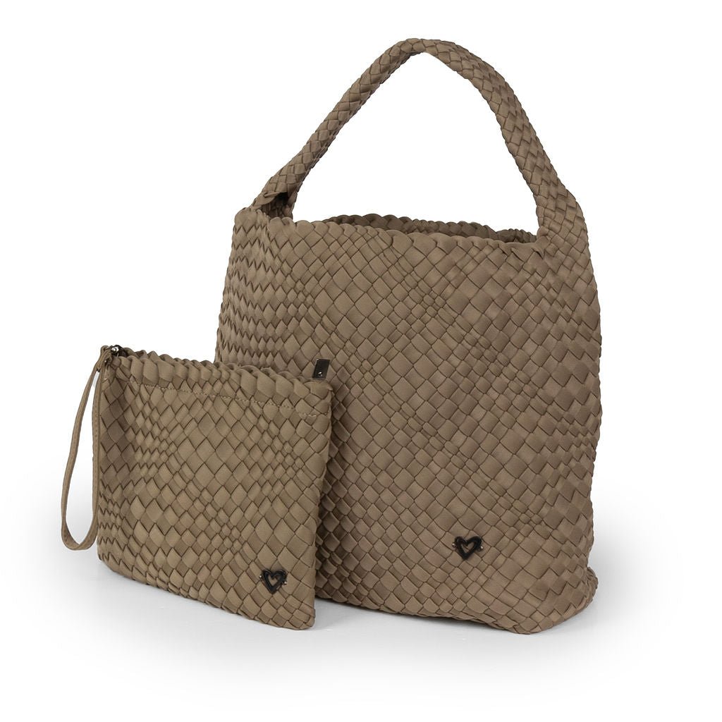 NEW: Langford Woven Hobo Tote - Buff preneLOVE®