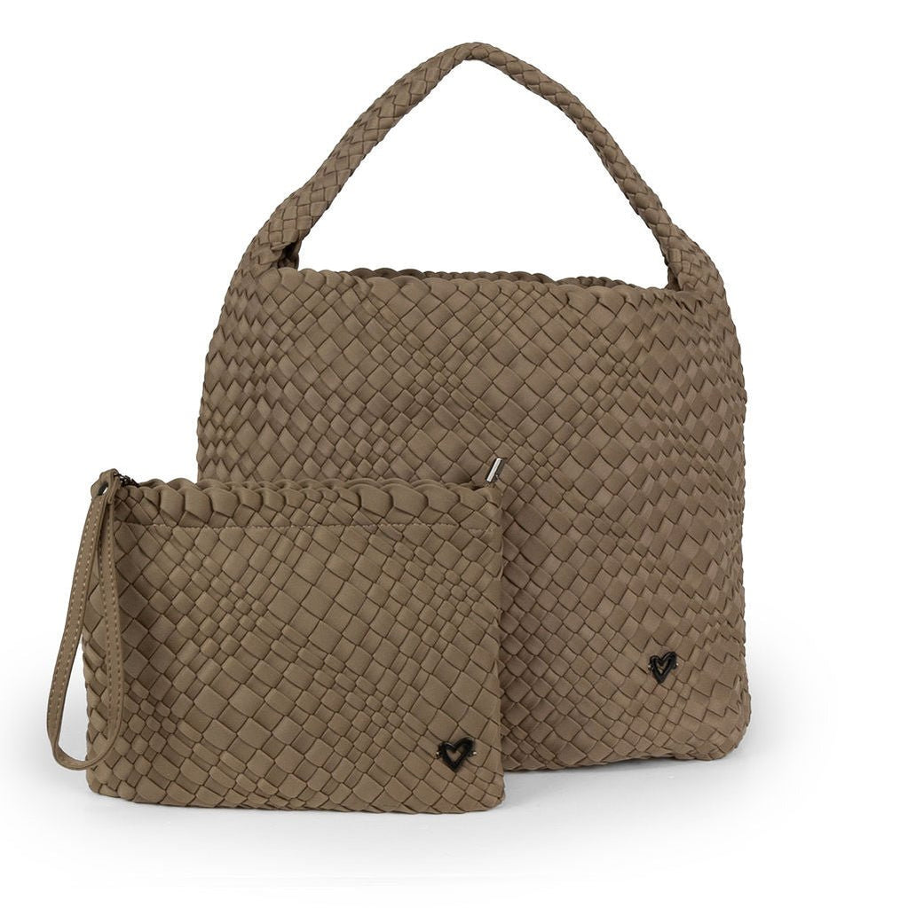 NEW: Langford Woven Hobo Tote - Buff preneLOVE®