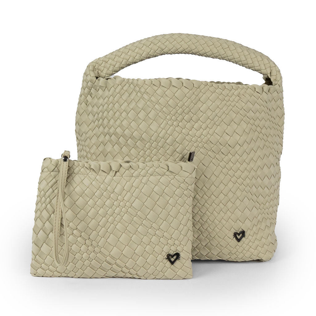 NEW: Langford Woven Hobo Tote - Khaki preneLOVE®