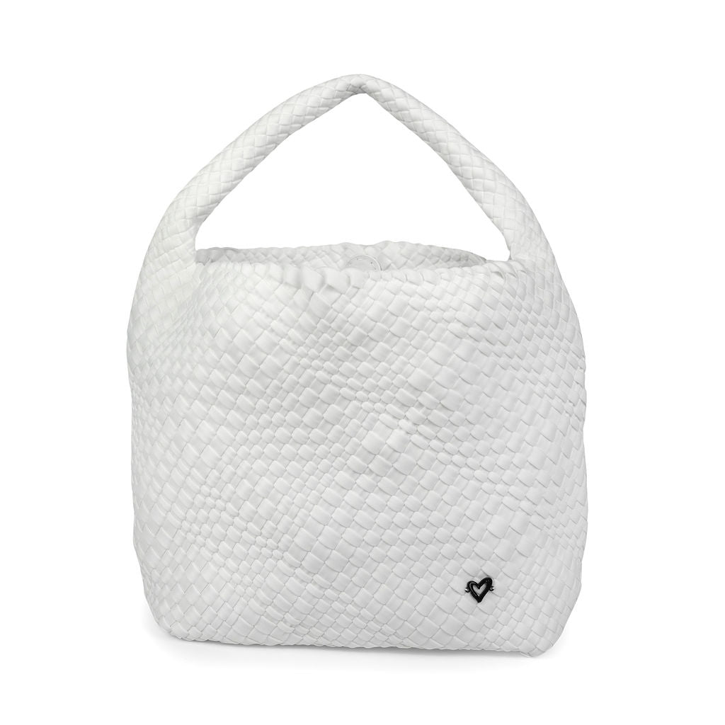 NEW: Langford Woven Hobo Tote - White preneLOVE®