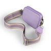 NEW: Lavender Snake - embossed Dual Zipper Belt/Crossbody Bag preneLOVE®