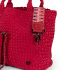 NEW: London Large Woven Tote - Cranberry Red preneLOVE®