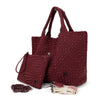 NEW: London Large Woven Tote - Wine preneLOVE®