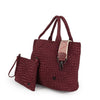 NEW: London Large Woven Tote - Wine preneLOVE®