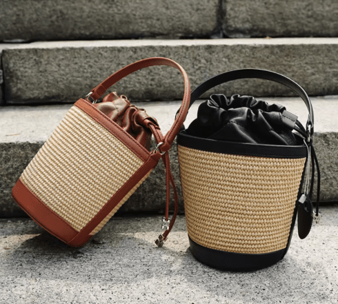 NEW: Lytton Raffia Small Bucket preneLOVE®