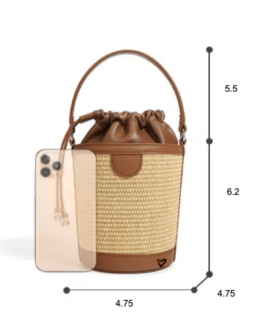 NEW: Lytton Raffia Small Bucket preneLOVE®