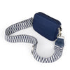 NEW: Navy Snake - embossed Dual Zipper Belt/Crossbody Bag preneLOVE®