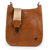 NEW: Oakville Vegan Leather Messenger - Brown preneLOVE®