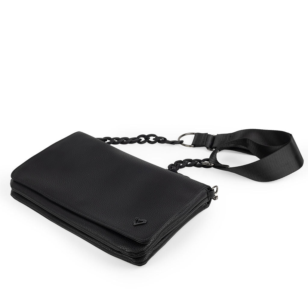 NEW: Ritson Vegan Leather Crossbody Bag - Black preneLOVE®