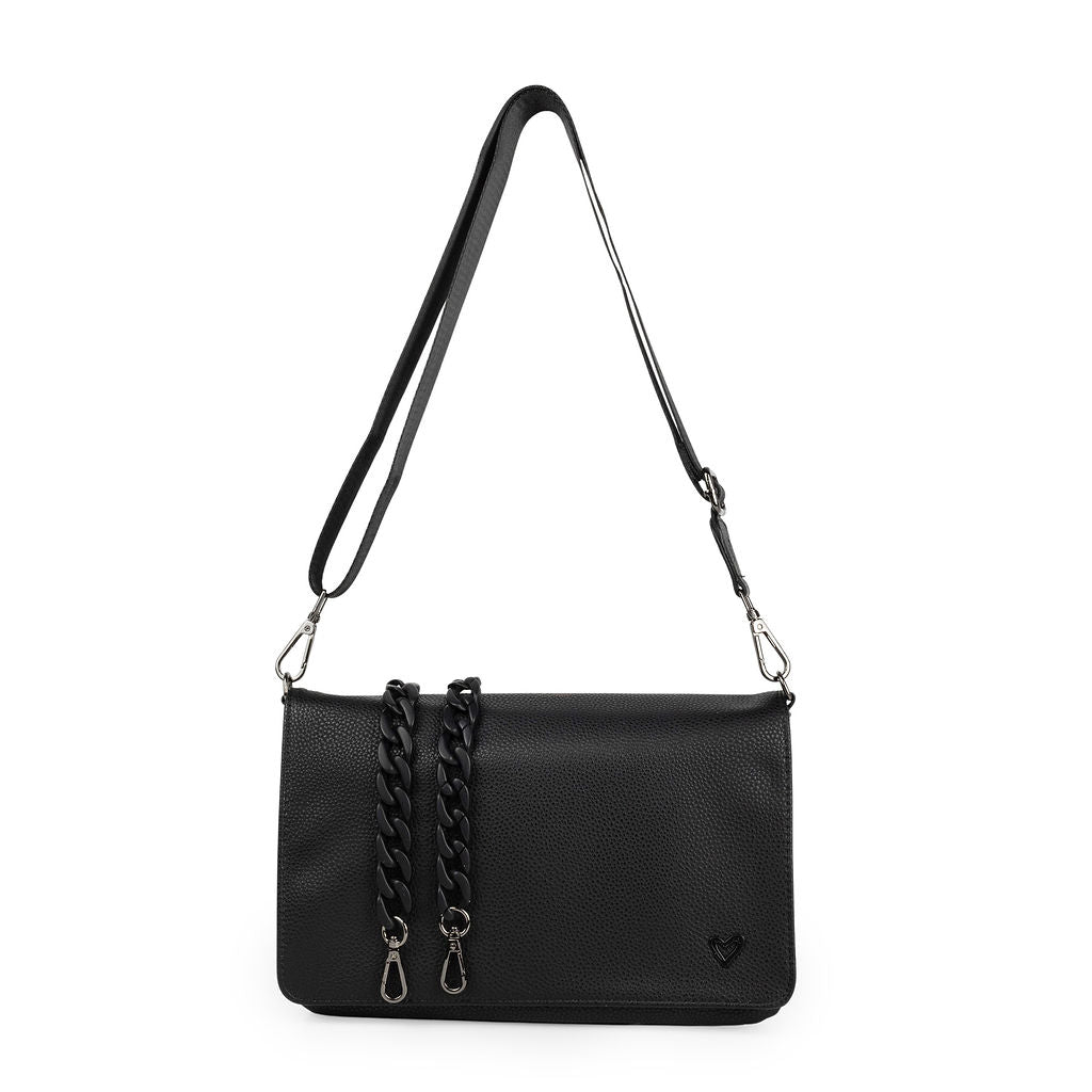 NEW: Ritson Vegan Leather Crossbody Bag - Black preneLOVE®