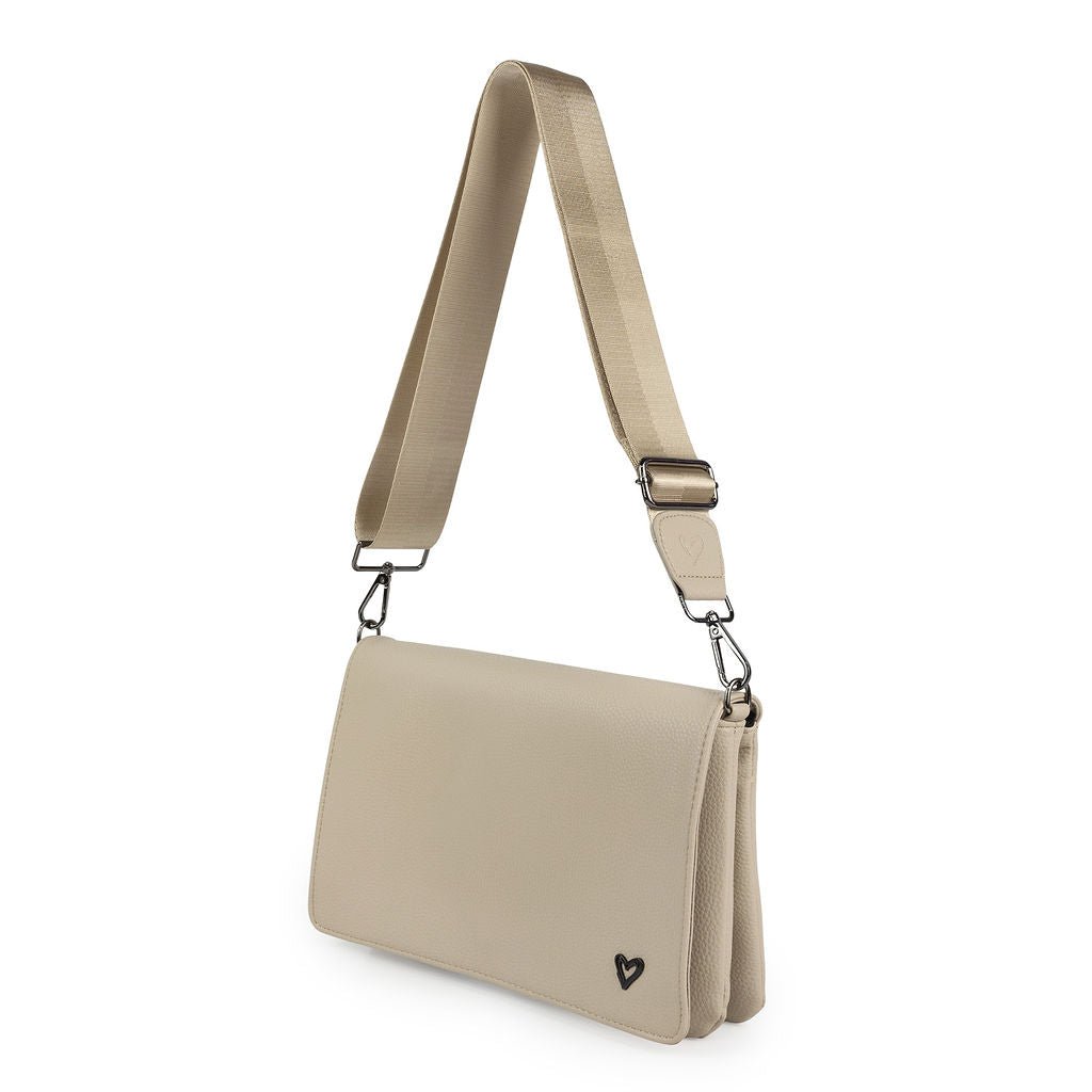 NEW: Ritson Vegan Leather Crossbody Bag - Sand preneLOVE®