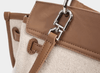 NEW: Rosseau Genuine Leather & Linen Convertible Handbag/Backpack preneLOVE®