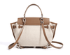NEW: Rosseau Genuine Leather & Linen Convertible Handbag/Backpack preneLOVE®