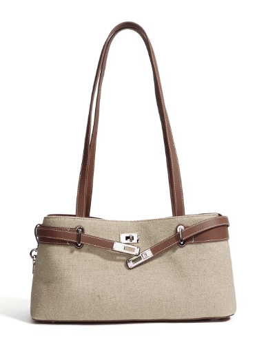 NEW: Rundle Genuine Leather & Linen Handbag preneLOVE®