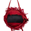 NEW: Taunton Small Woven Tote (Fringed Top) - Cranberry Red preneLOVE®