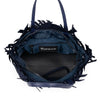 NEW: Taunton Small Woven Tote (Fringed Top) - Navy preneLOVE®