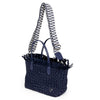 NEW: Taunton Small Woven Tote (Fringed Top) - Navy preneLOVE®