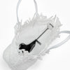 NEW: Taunton Small Woven Tote (Fringed Top) - White preneLOVE®