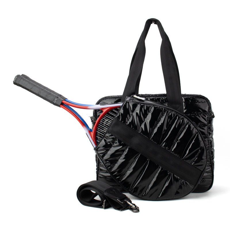 NEW: Tennis Sport Bag - Black Monochromatic (now holds 2 racquets) preneLOVE®