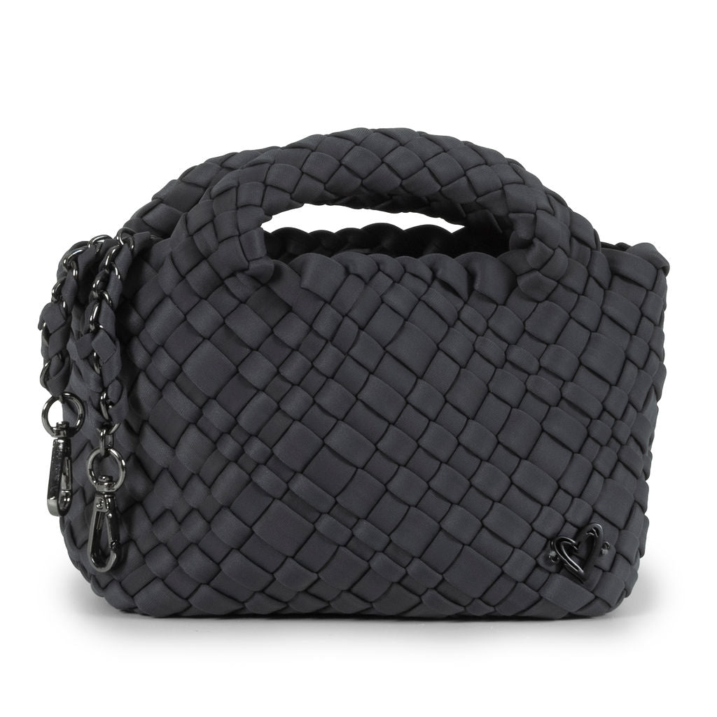 NEW Tiny Mini Woven Tote - Charcoal preneLOVE®
