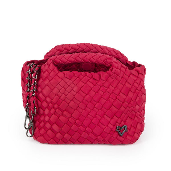 NEW Tiny Mini Woven Tote - Cranberry Red preneLOVE®