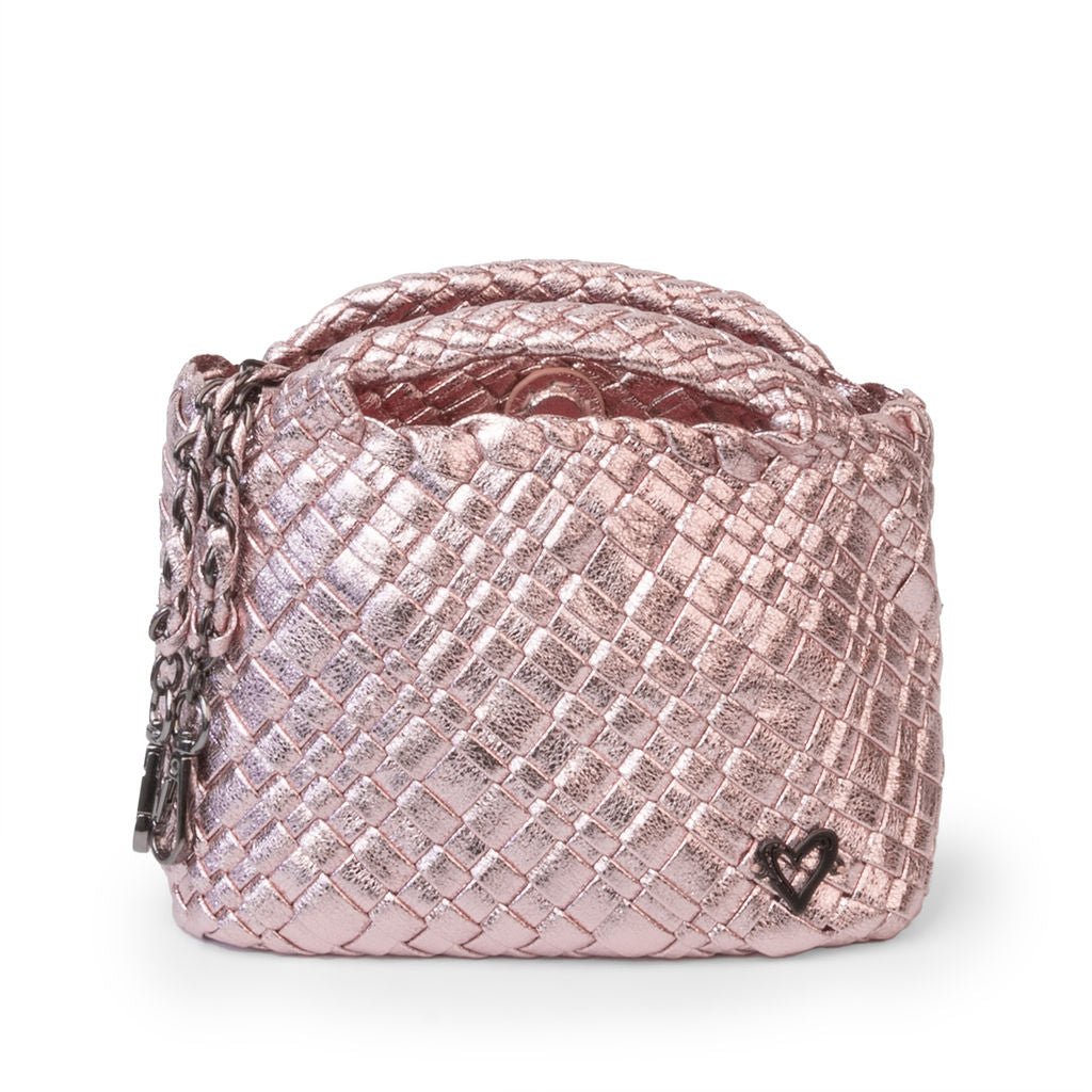 NEW Tiny Mini Woven Tote - Metallic Pink preneLOVE®