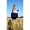 NEW Vulcan Woven Large Tote (Fringed Top) - Navy preneLOVE®