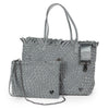 NEW: Vulcan Woven Large Tote (Fringed Top) - Slate preneLOVE®