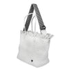 NEW Vulcan Woven Large Tote (Fringed Top) - White preneLOVE®