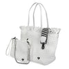 NEW Vulcan Woven Large Tote (Fringed Top) - White preneLOVE®