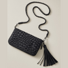 NEW: Watson Woven Wallet/Crossbody - Black preneLOVE®