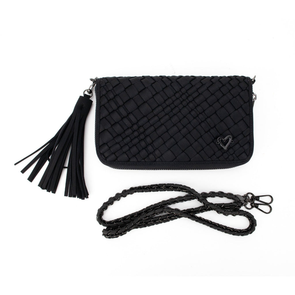 NEW: Watson Woven Wallet/Crossbody - Black (Arrives Aug 1) preneLOVE®