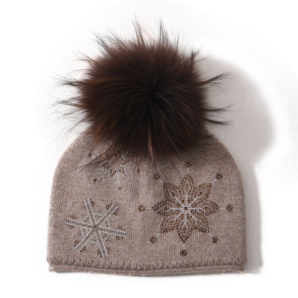 Olivia Snowflake Crystal Hat PNYC