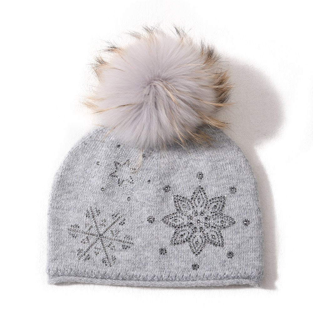 Olivia Snowflake Crystal Hat PNYC