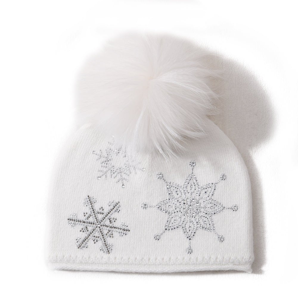 Olivia Snowflake Crystal Hat PNYC