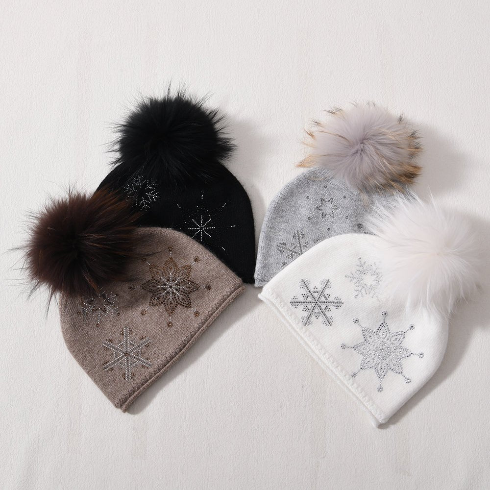 Olivia Snowflake Crystal Hat PNYC