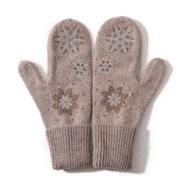 Olivia Snowflake Crystal Mitten PNYC