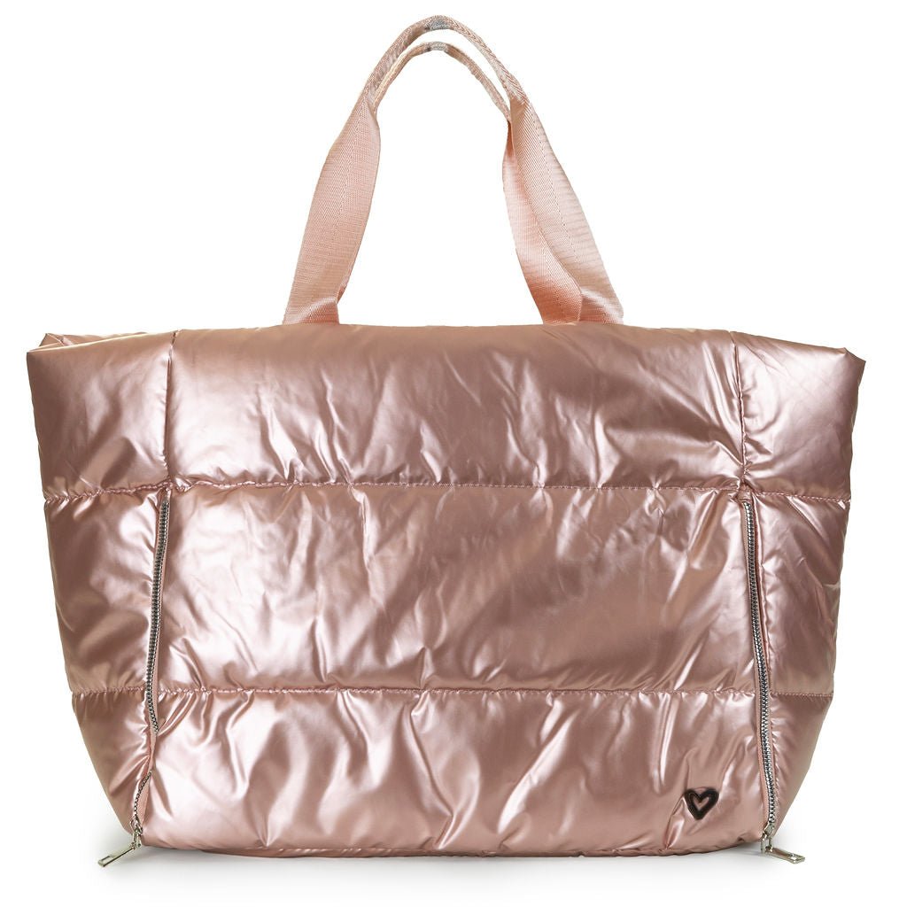 Panorama Puffer Large Tote - Metallic Pink preneLOVE®